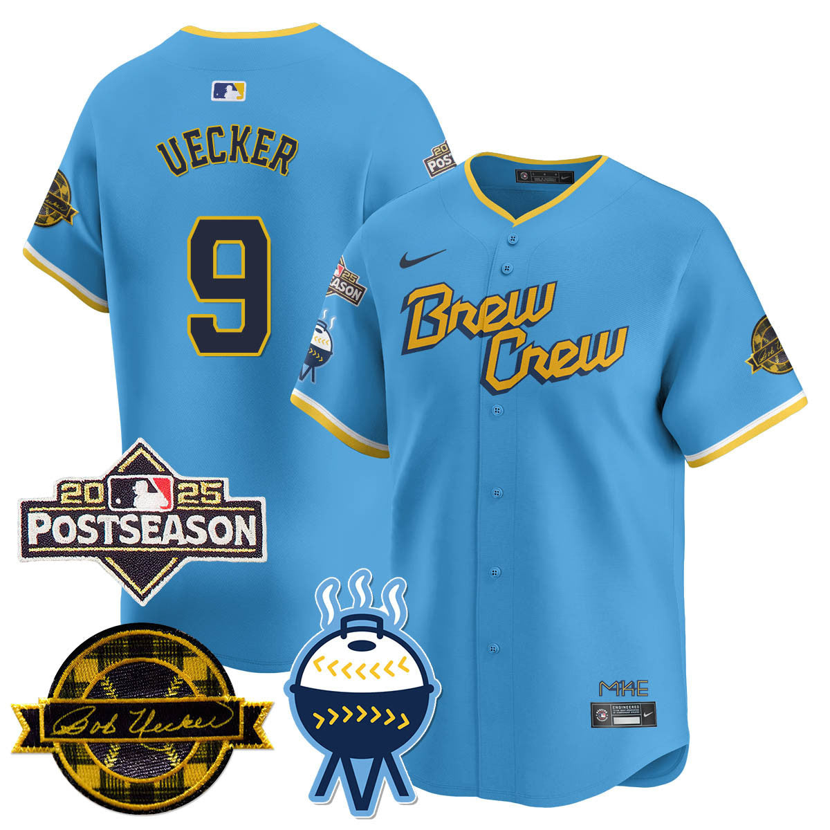 Milwaukee Brewers 2025 Postseason Jersey - All Stitched