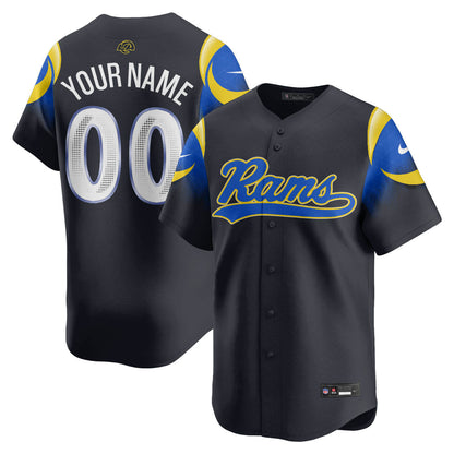 Los Angeles Rams Rivalry Series Baseball Jersey - All Stitched