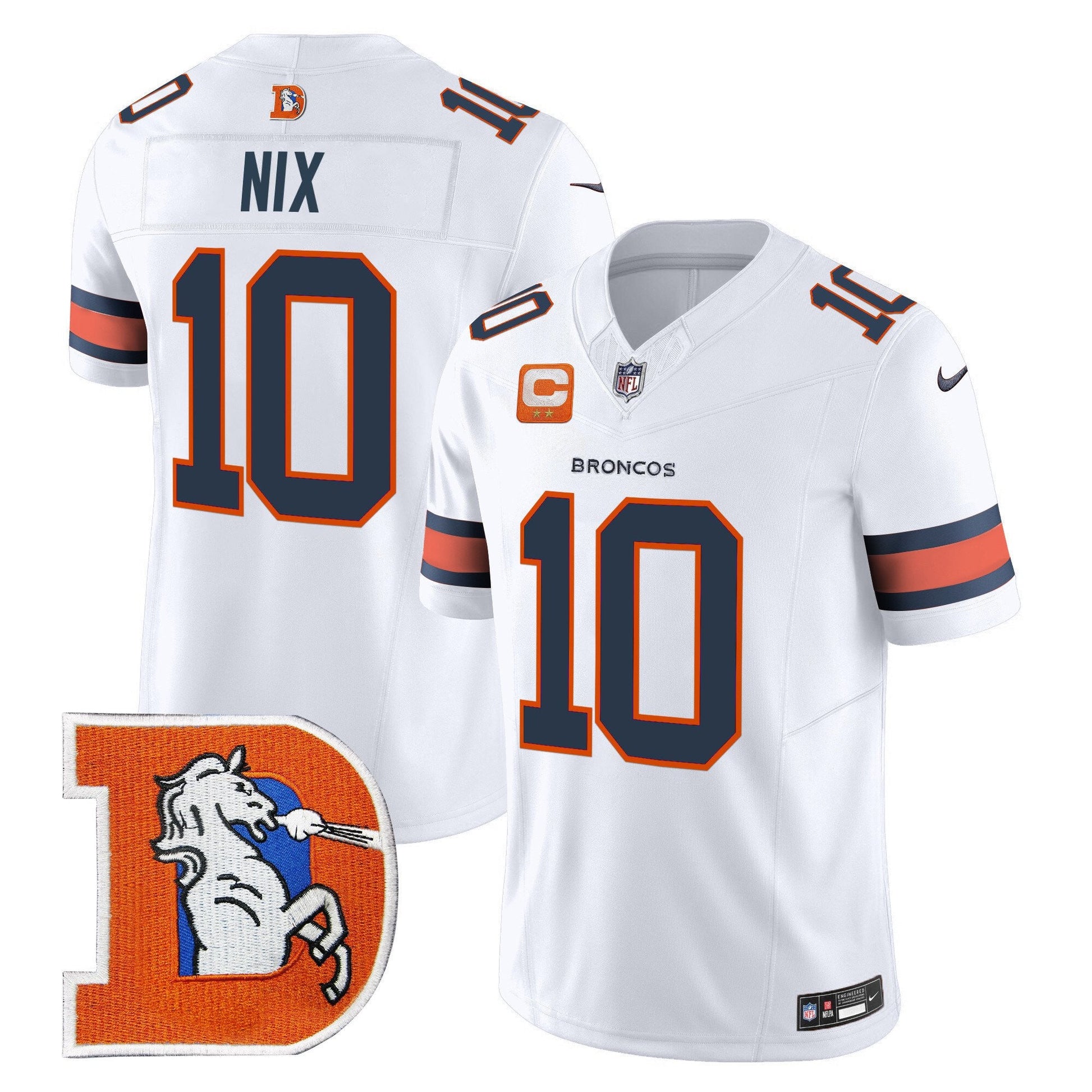 Men's Denver Broncos Throwback Vapor Limited Jersey V2 - All Stitched