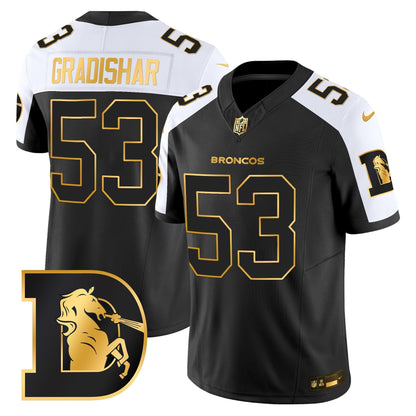 Men's Denver Broncos Throwback Gold Vapor Limited Jersey - All Stitched