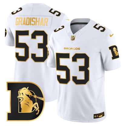 Men's Denver Broncos Throwback Gold Vapor Limited Jersey - All Stitched