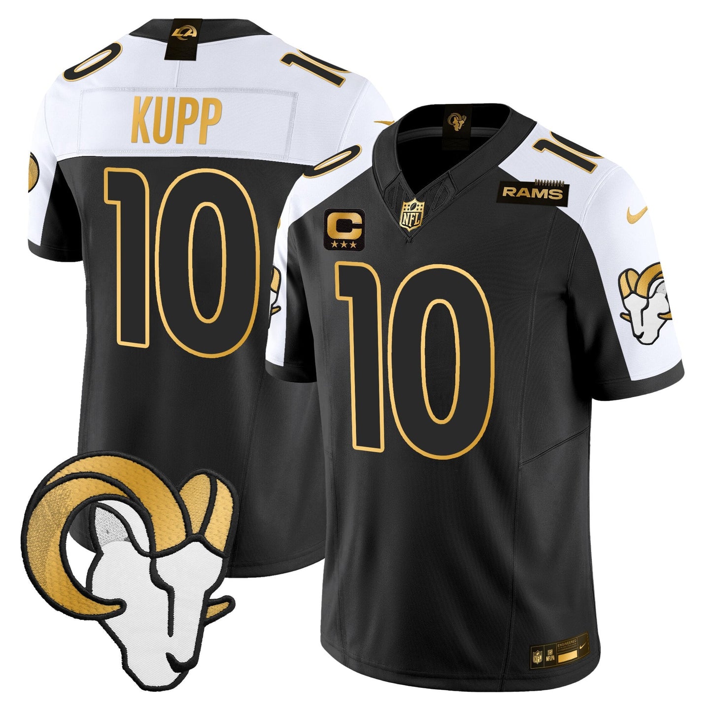 Men's Los Angeles Rams Gold Vapor Limited Jersey - All Stitched