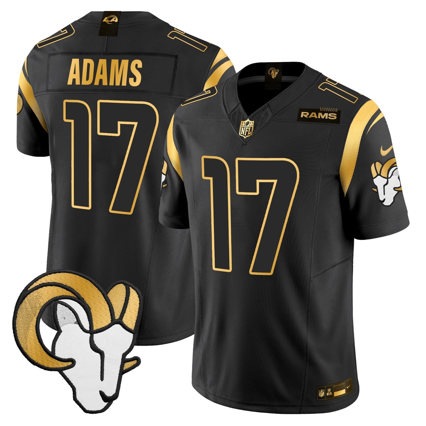 Men's Los Angeles Rams Gold Vapor Limited Jersey - All Stitched