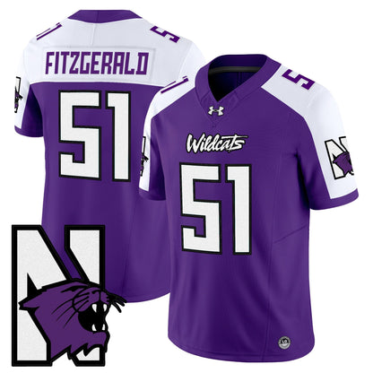 Men's Northwestern Wildcats Honoring ’95 Vapor Limited Jersey - All Stitched