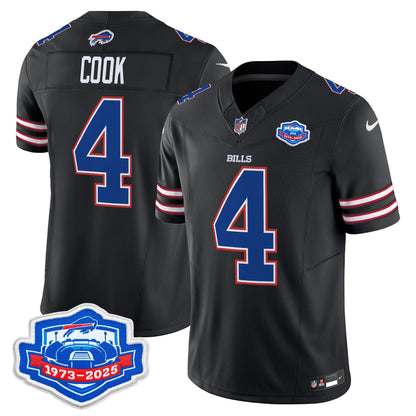 Men's Buffalo Bills 2025 Farewell Season Patch Vapor Limited Jersey - All Stitched