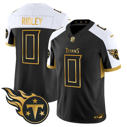 Men's Tennessee Titans 2025 Gold Vapor Limited Jersey - All Stitched