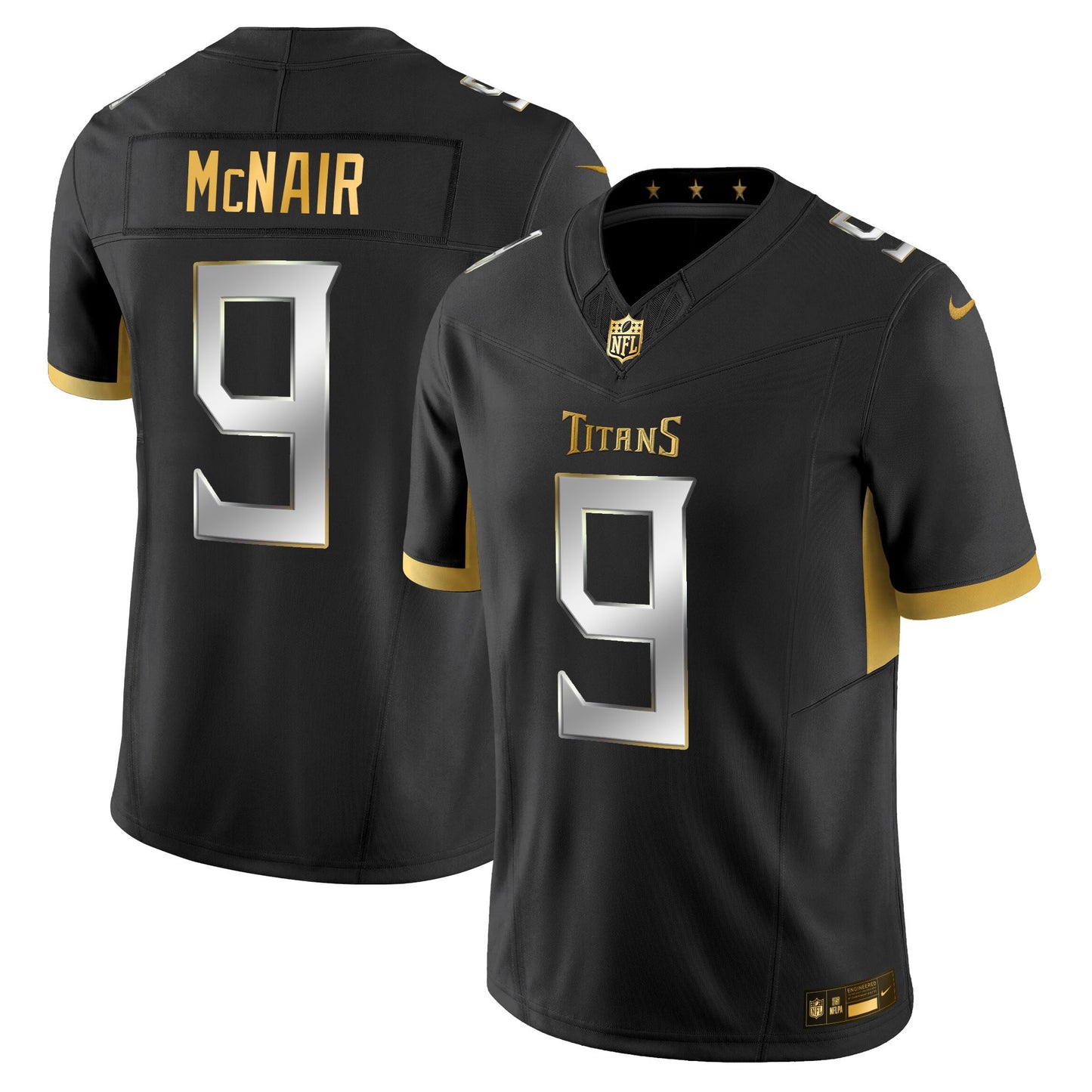 Men's Tennessee Titans 2025 Gold Vapor Limited Jersey - All Stitched