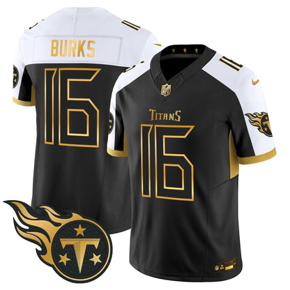 Men's Tennessee Titans 2025 Gold Vapor Limited Jersey - All Stitched