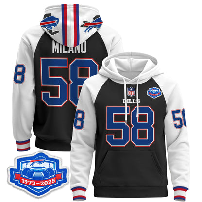 Men's Buffalo Bills 2025 Farewell Season Patch Pullover Hoodie - All Stitched