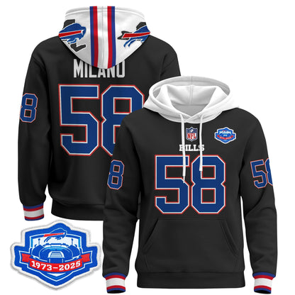 Men's Buffalo Bills 2025 Farewell Season Patch Pullover Hoodie - All Stitched