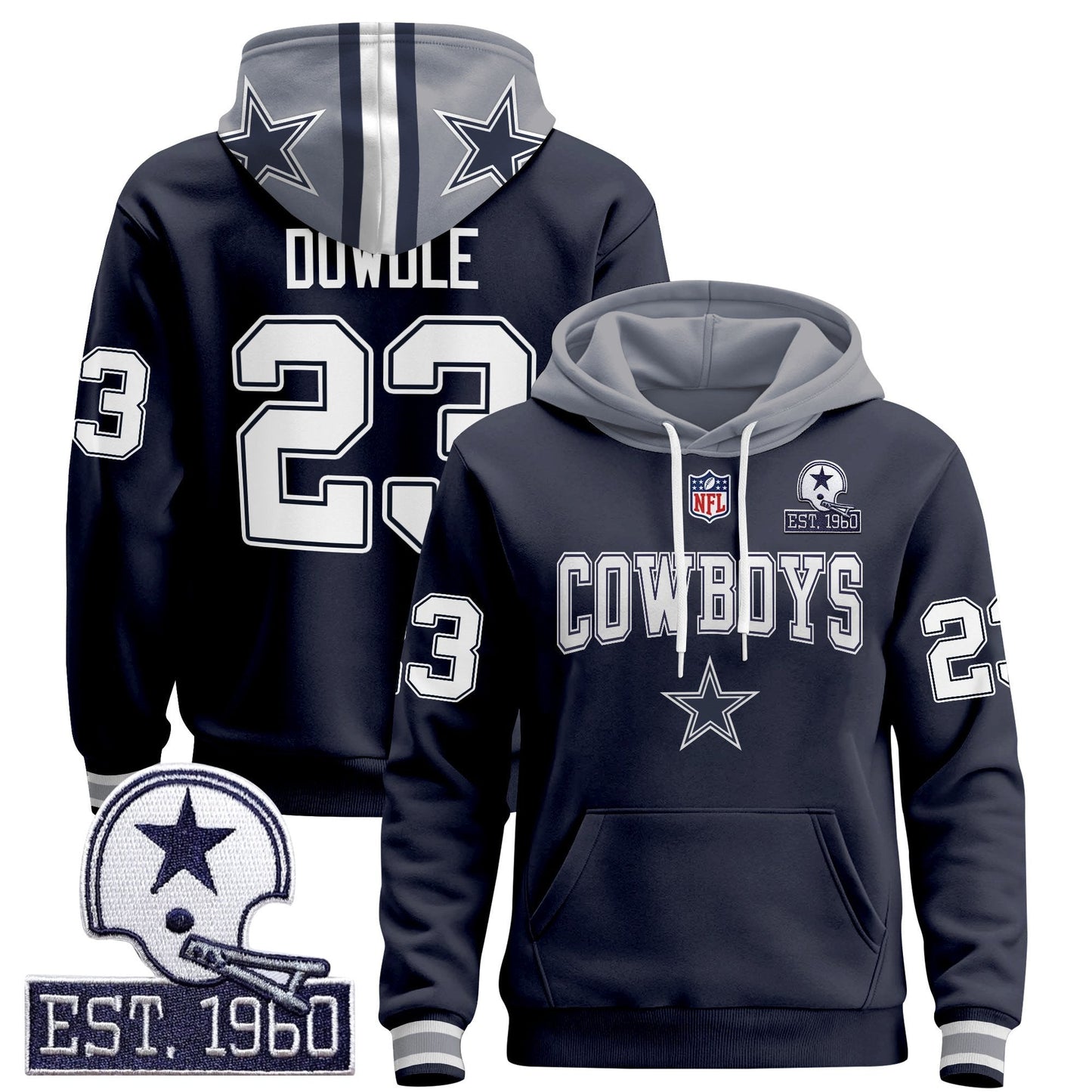 Men's Dallas Cowboys 2025 Premium Pullover Hoodie - All Stitched