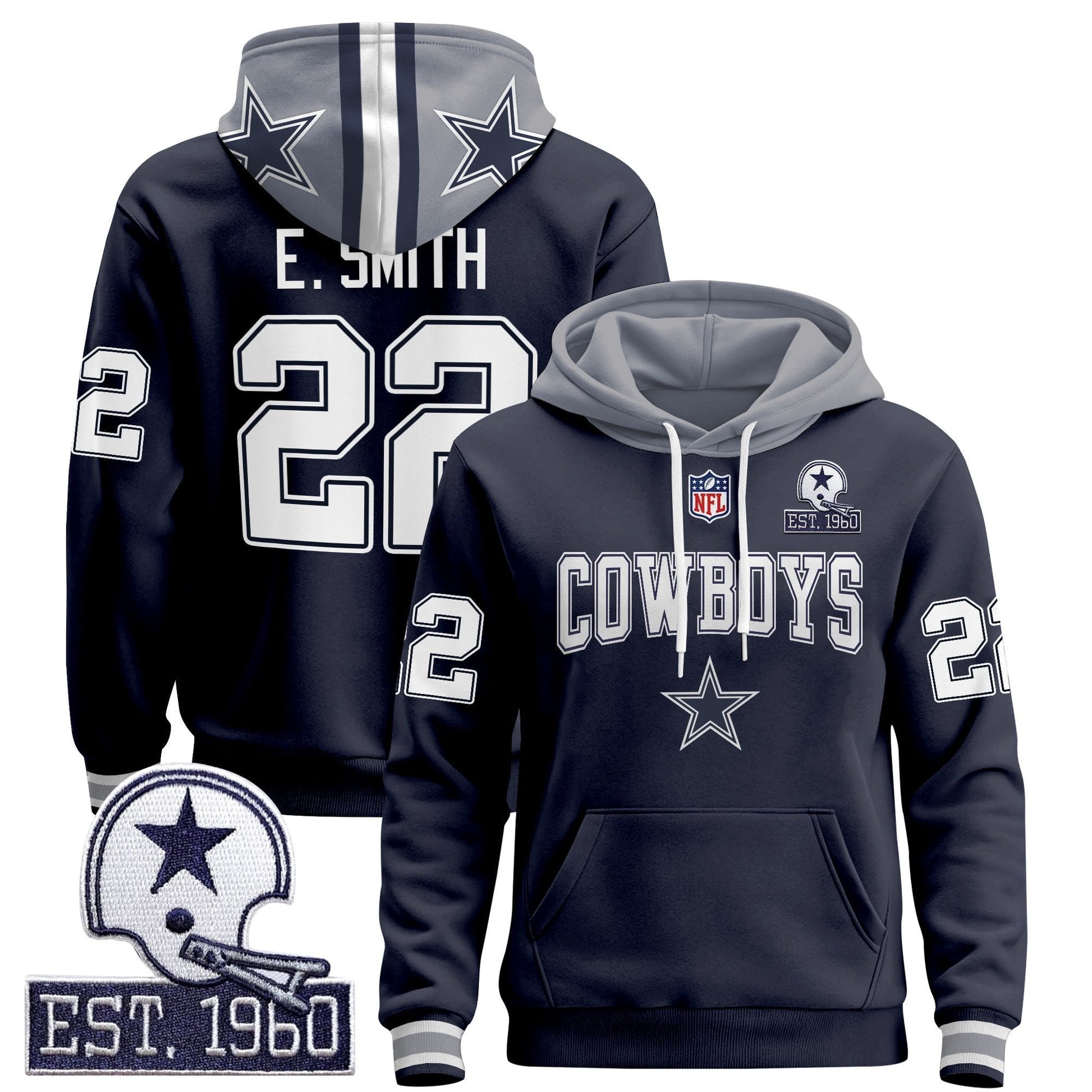 Men's Dallas Cowboys 2025 Premium Pullover Hoodie - All Stitched