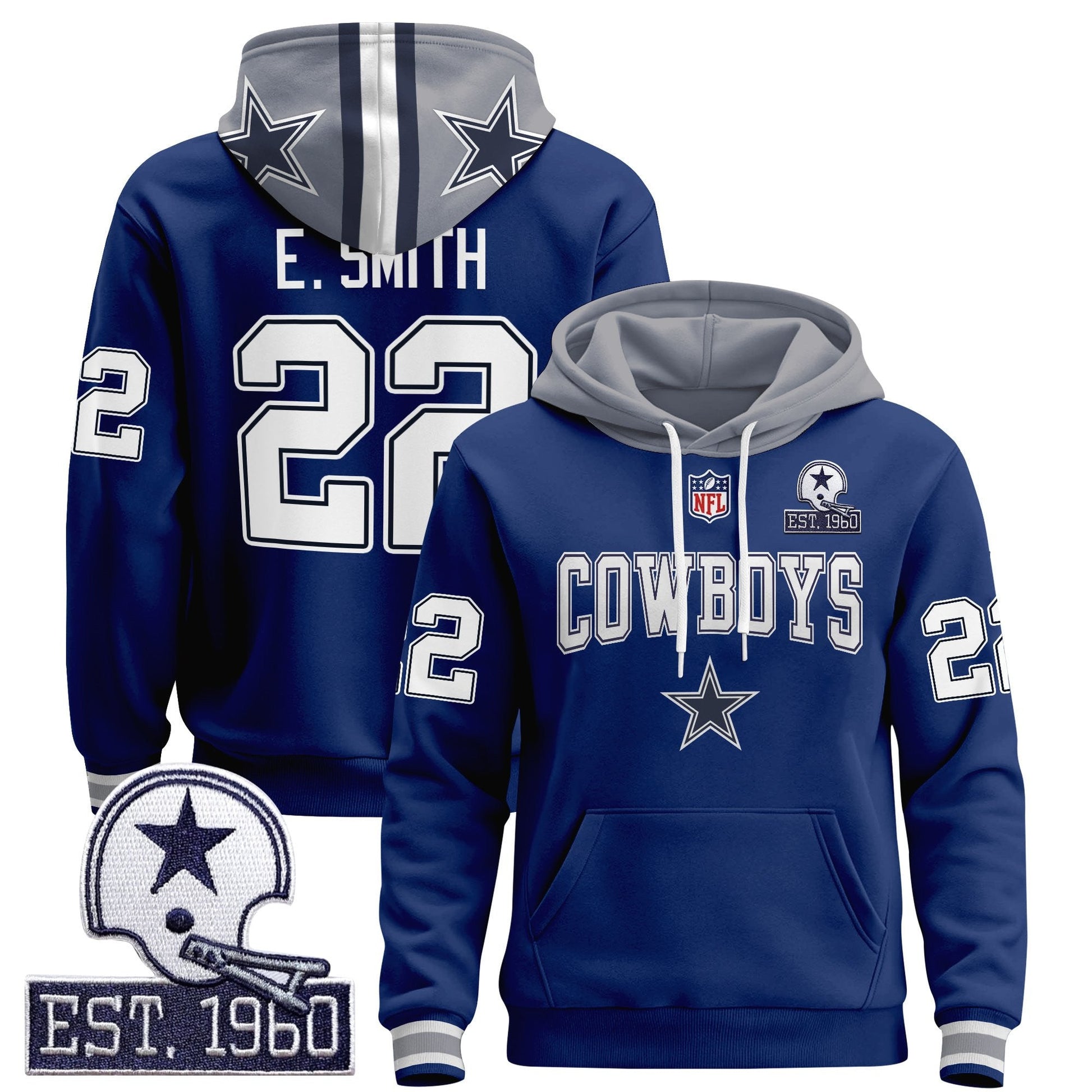 Men's Dallas Cowboys 2025 Premium Pullover Hoodie - All Stitched