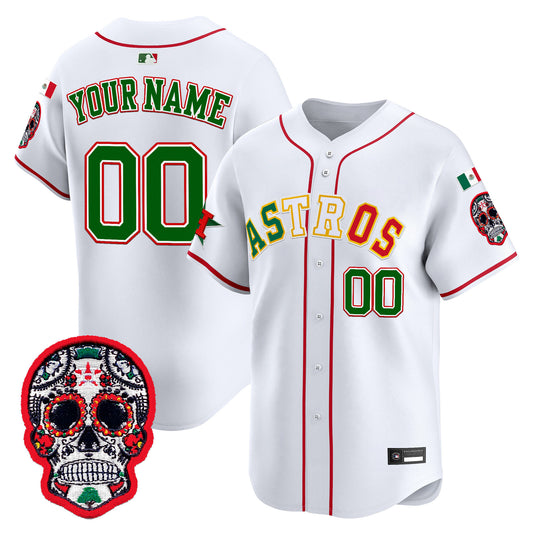 Houston Astros Mexico 2025 'Día de los Muertos Edition' Vapor Premier Limited Custom Jersey - All Stitched