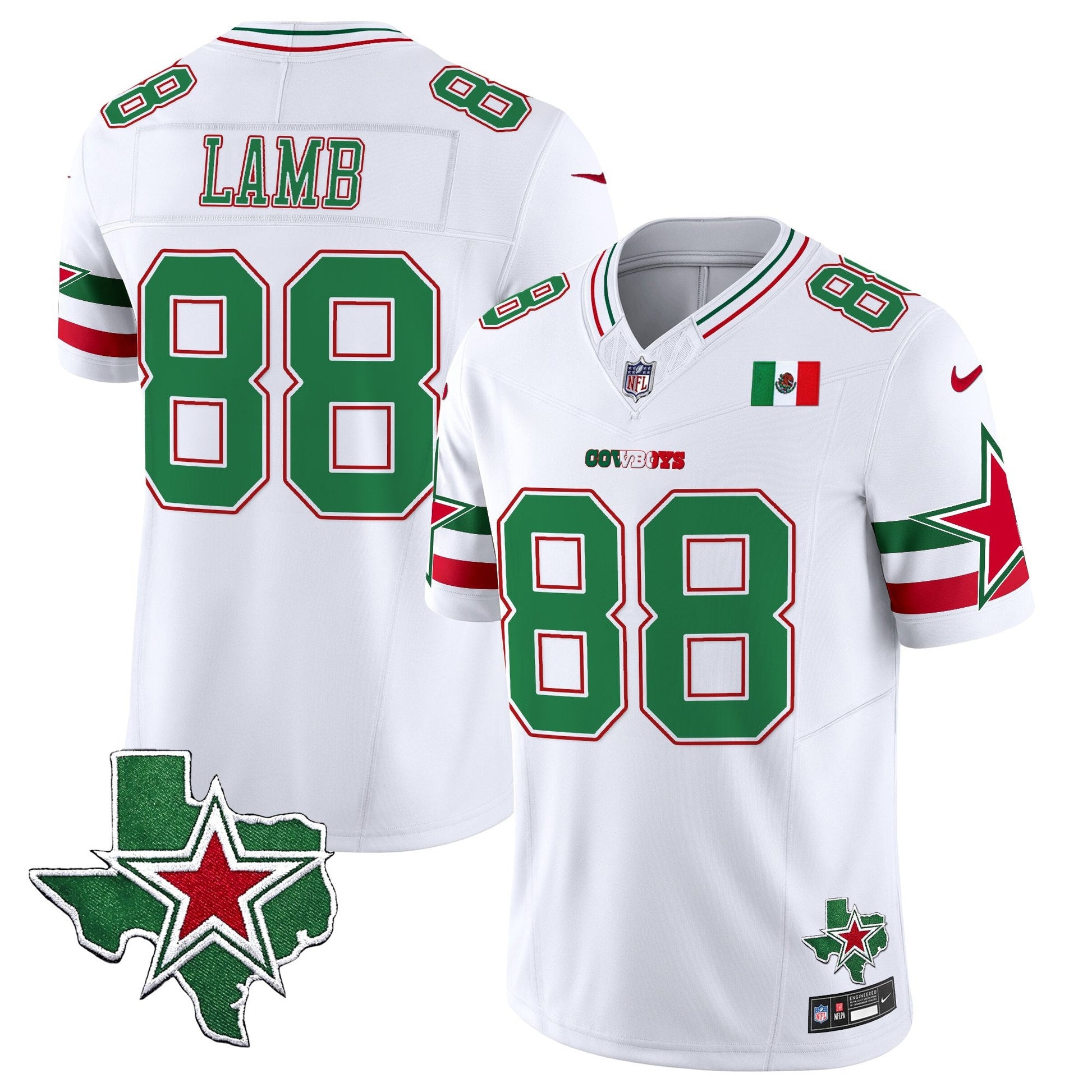 Men's Dallas Cowboys 2025 Mexico Vapor Limited Jersey - All Stitched