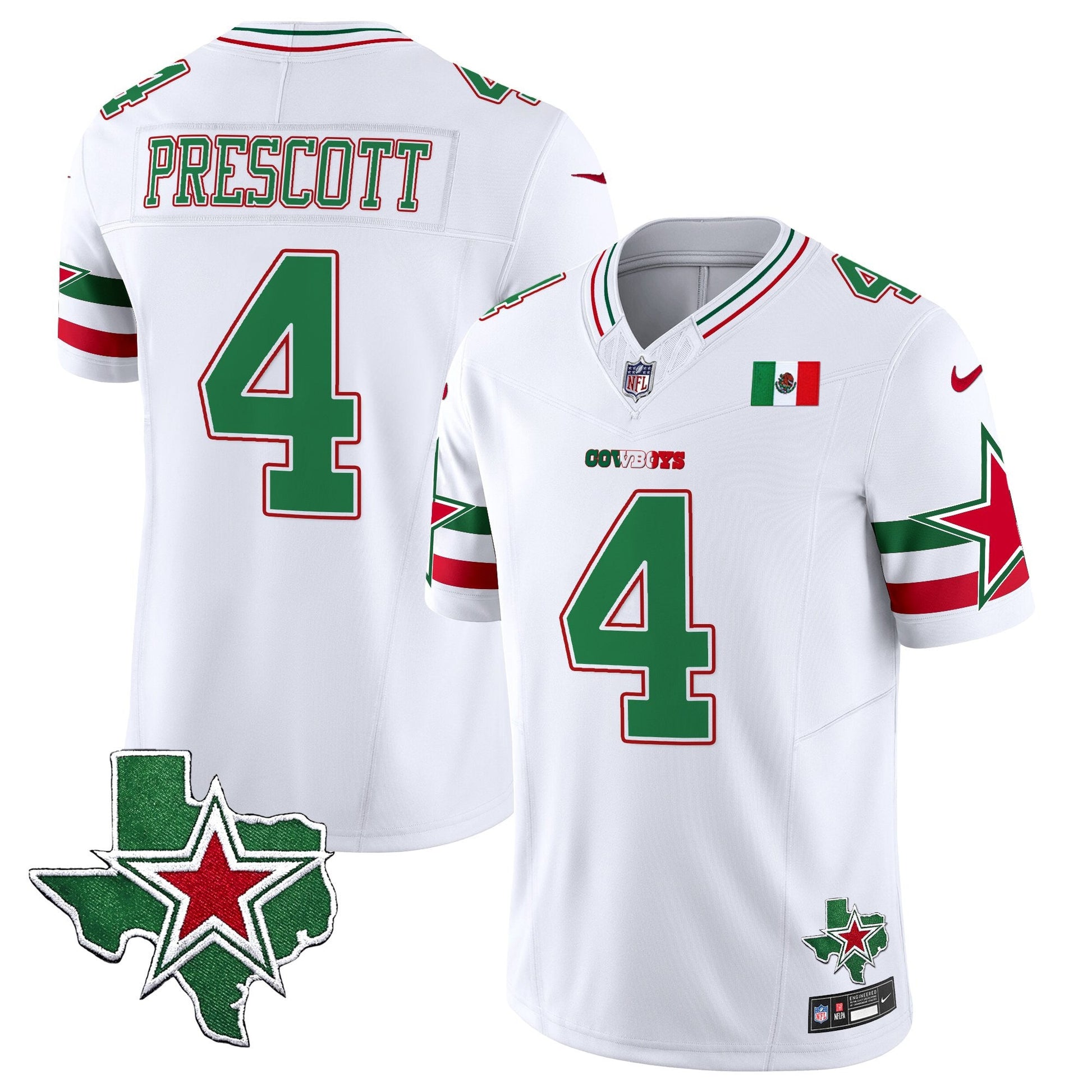 Men's Dallas Cowboys 2025 Mexico Vapor Limited Jersey - All Stitched