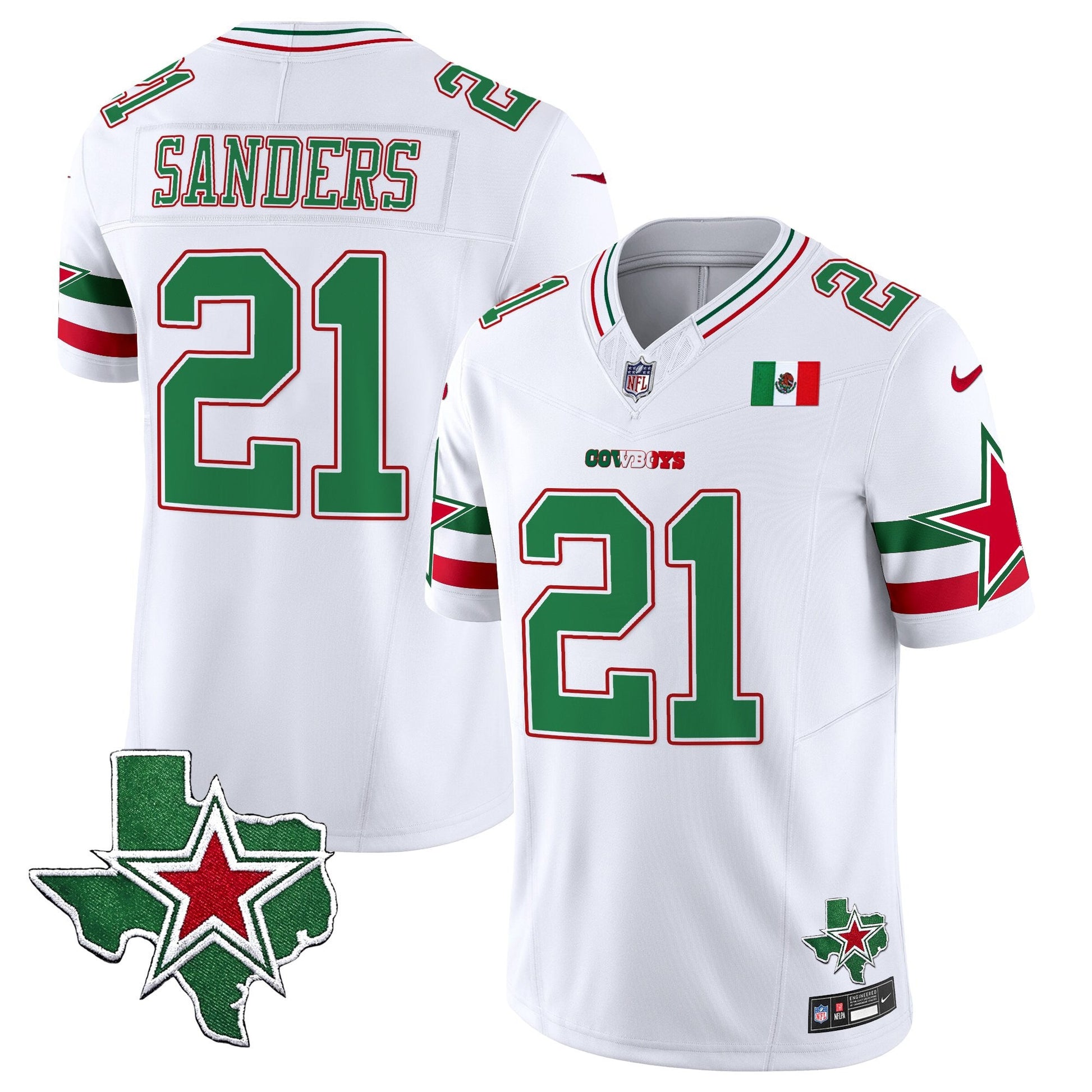 Men's Dallas Cowboys 2025 Mexico Vapor Limited Jersey - All Stitched