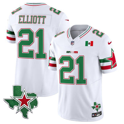 Men's Dallas Cowboys 2025 Mexico Vapor Limited Jersey - All Stitched