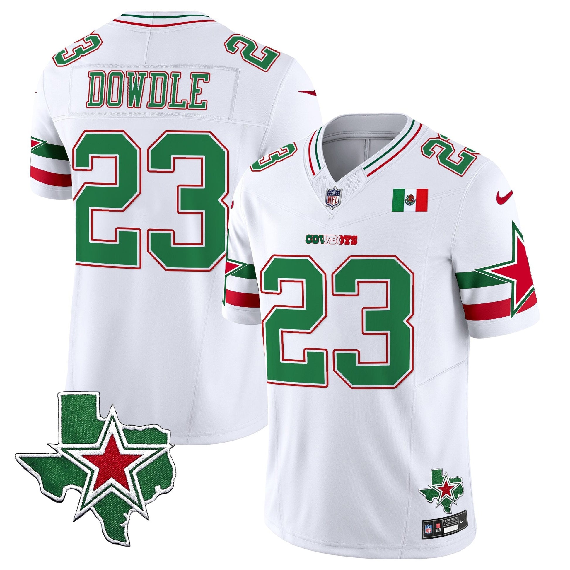 Men's Dallas Cowboys 2025 Mexico Vapor Limited Jersey - All Stitched