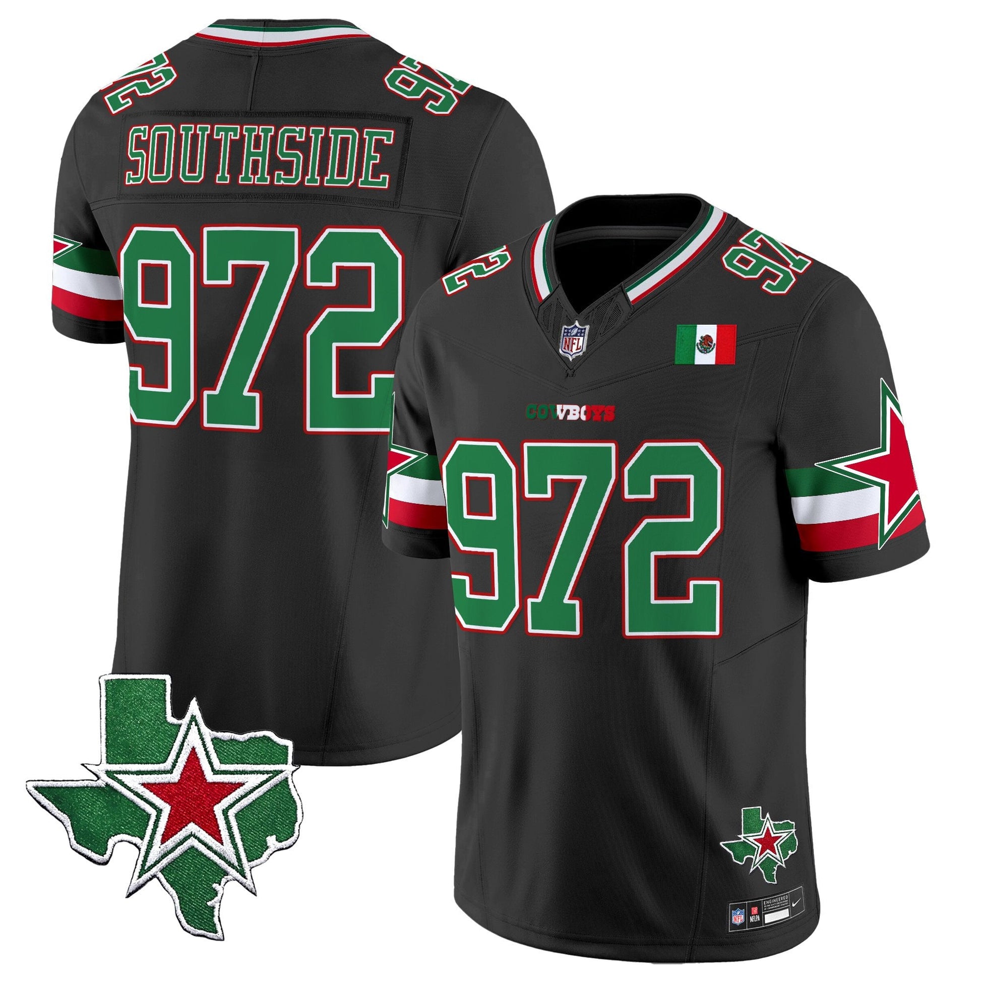 Men's Dallas Cowboys 2025 Mexico Vapor Limited Jersey - All Stitched
