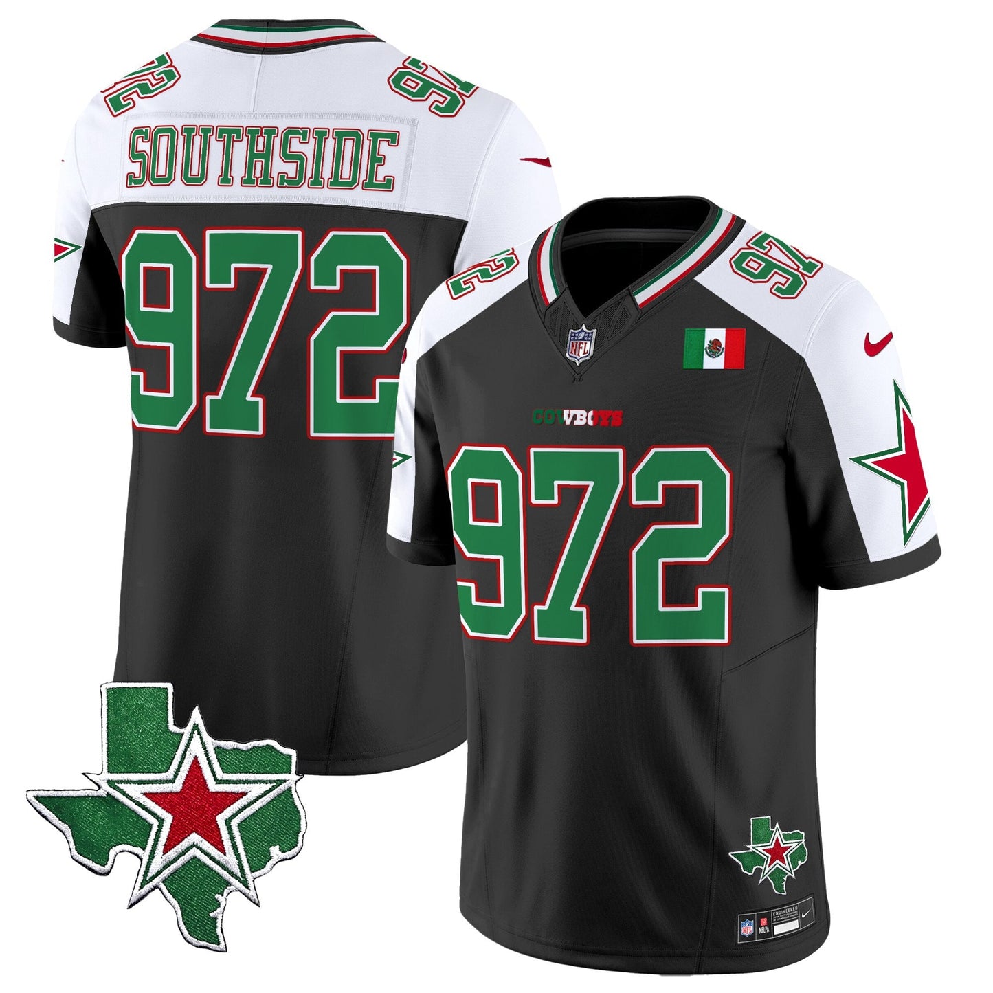 Men's Dallas Cowboys 2025 Mexico Vapor Limited Jersey - All Stitched