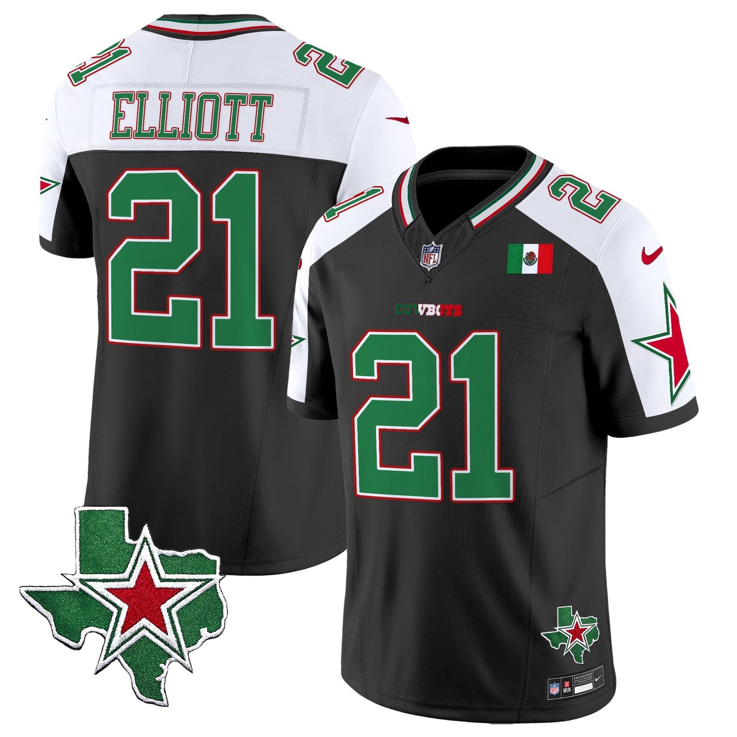Men's Dallas Cowboys 2025 Mexico Vapor Limited Jersey - All Stitched