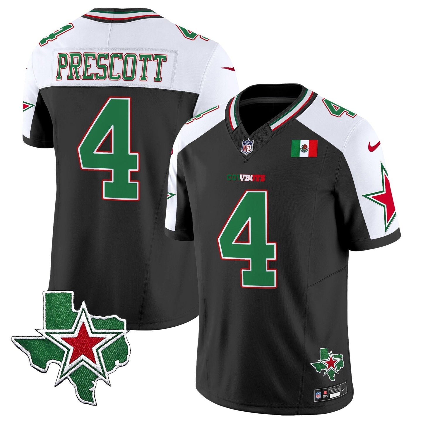 Men's Dallas Cowboys 2025 Mexico Vapor Limited Jersey - All Stitched