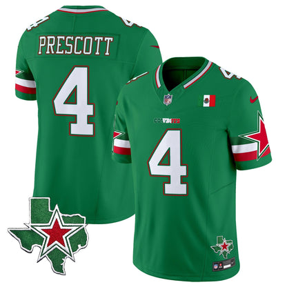 Men's Dallas Cowboys 2025 Mexico Vapor Limited Jersey - All Stitched