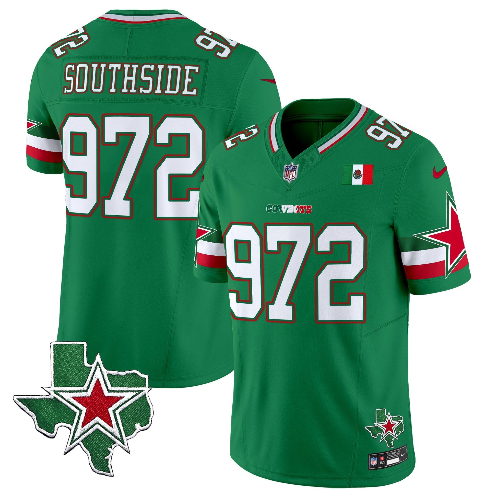 Men's Dallas Cowboys 2025 Mexico Vapor Limited Jersey - All Stitched