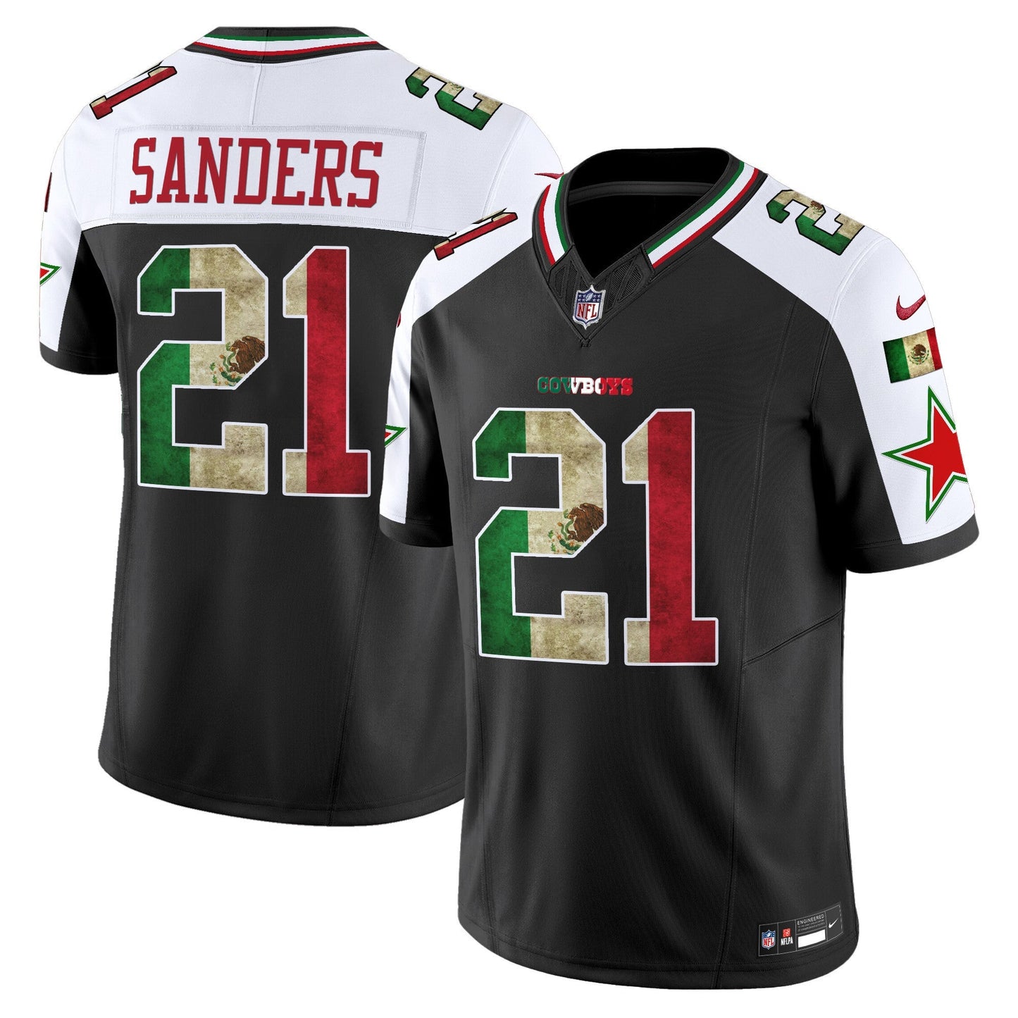 Men's Dallas Cowboys Mexico Vapor Limited Jersey V3 - All Stitched