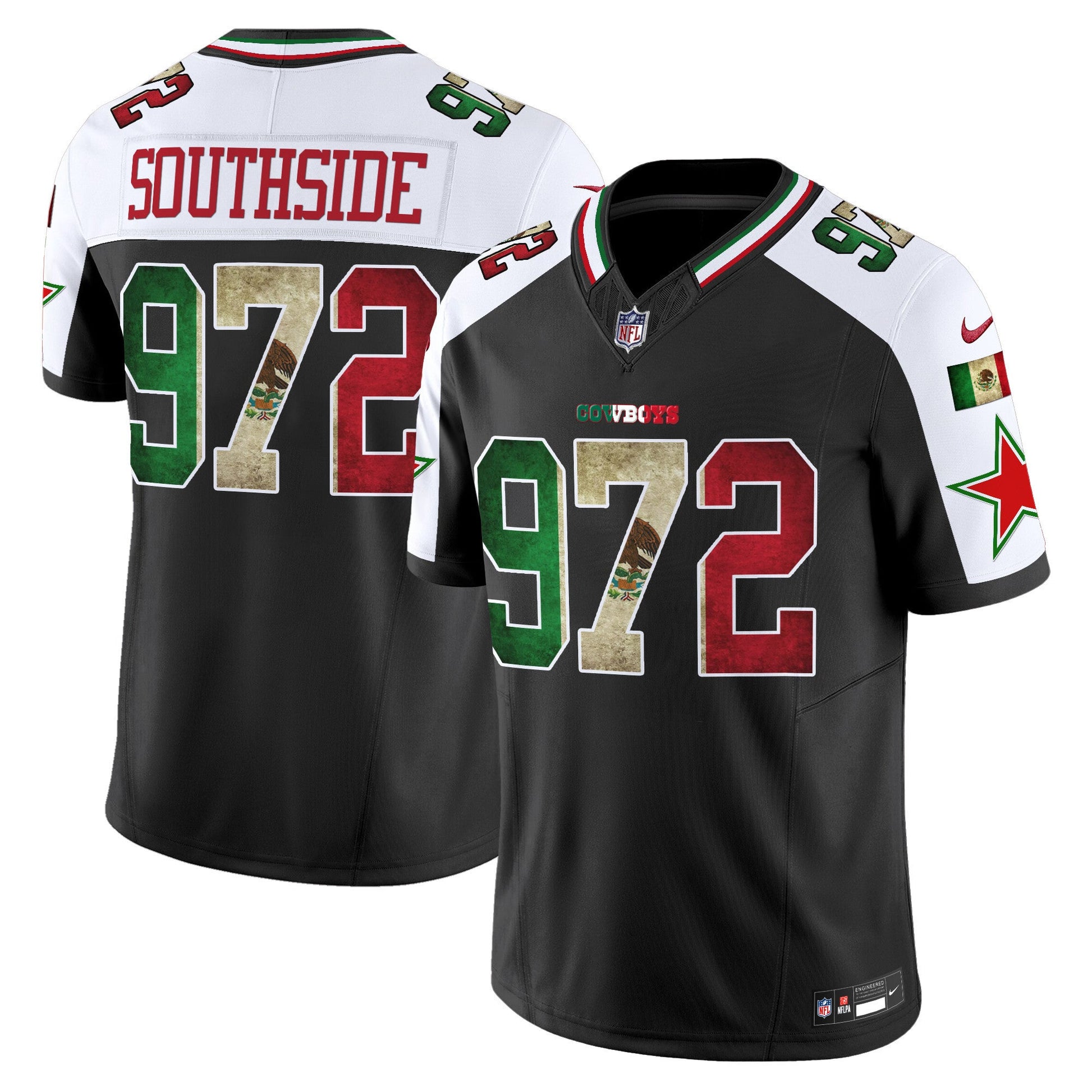 Men's Dallas Cowboys Mexico Vapor Limited Jersey V3 - All Stitched