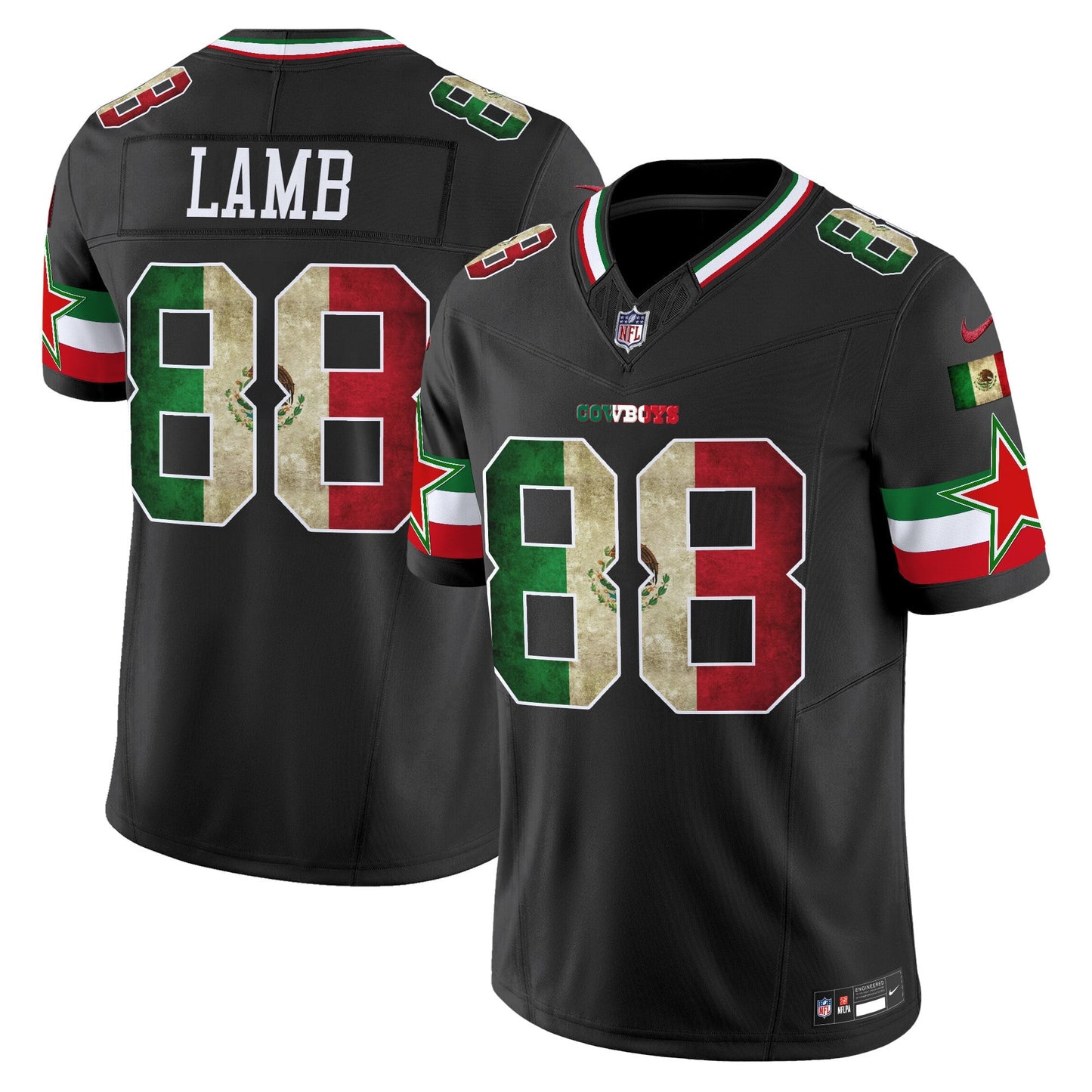Men's Dallas Cowboys Mexico Vapor Limited Jersey V3 - All Stitched