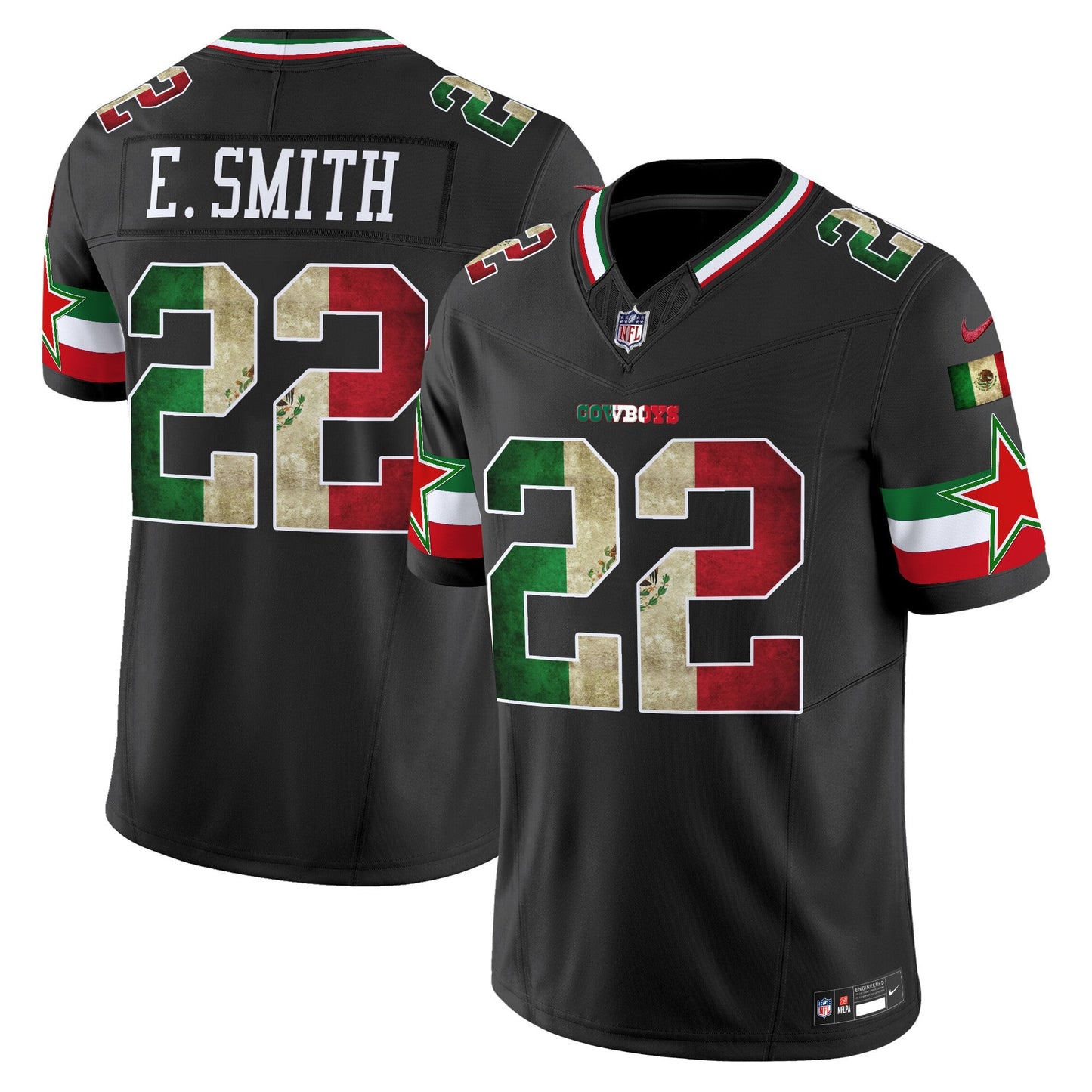 Men's Dallas Cowboys Mexico Vapor Limited Jersey V3 - All Stitched