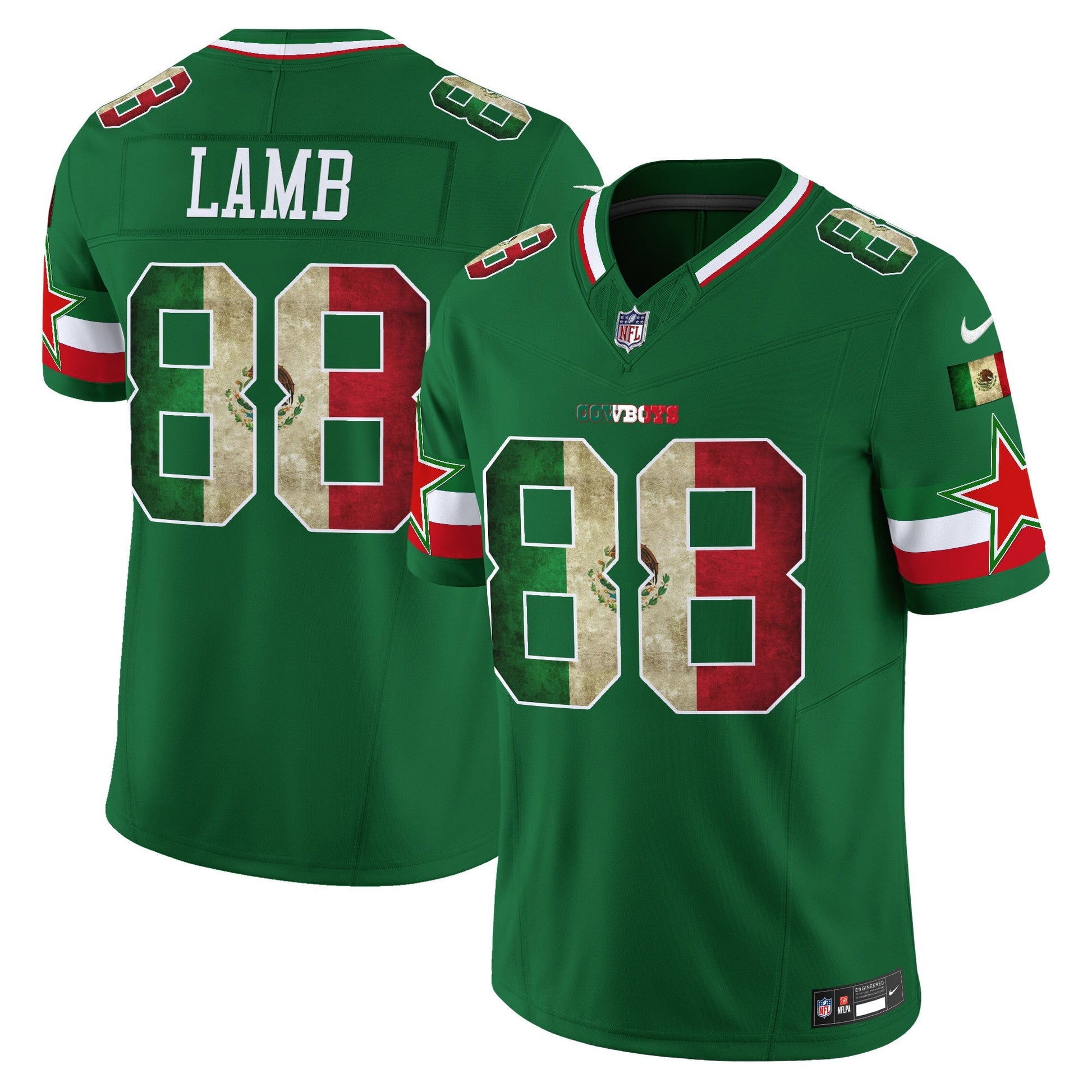 Men's Dallas Cowboys Mexico Vapor Limited Jersey V3 - All Stitched