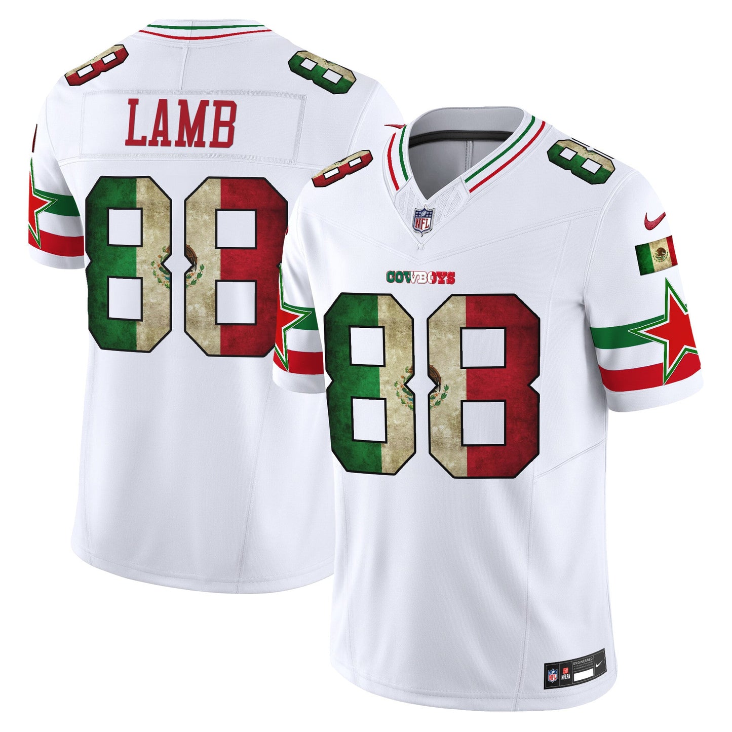 Men's Dallas Cowboys Mexico Vapor Limited Jersey V3 - All Stitched