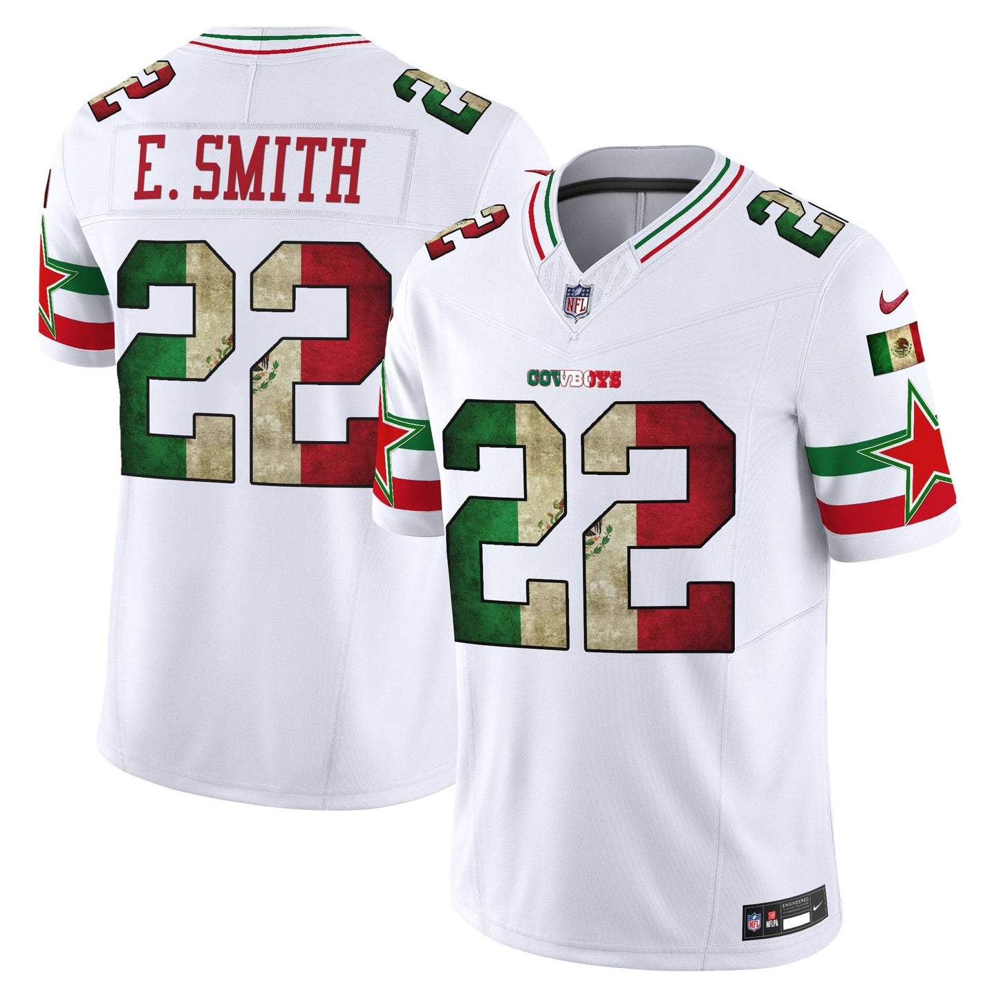 Men's Dallas Cowboys Mexico Vapor Limited Jersey V3 - All Stitched