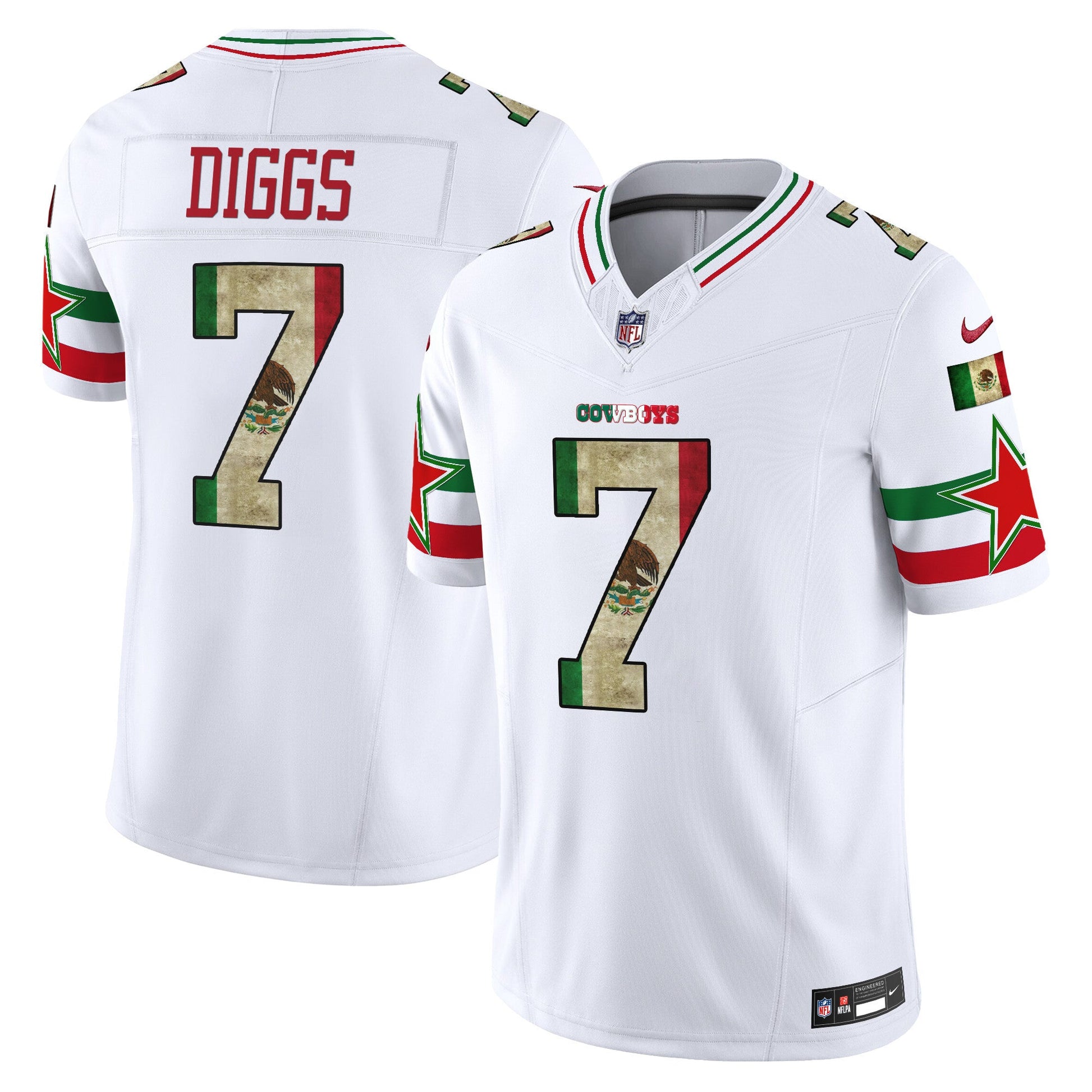 Men's Dallas Cowboys Mexico Vapor Limited Jersey V3 - All Stitched