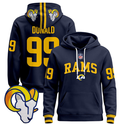 Men's Los Angeles Rams 2025 Premium Pullover Hoodie V2 - All Stitched
