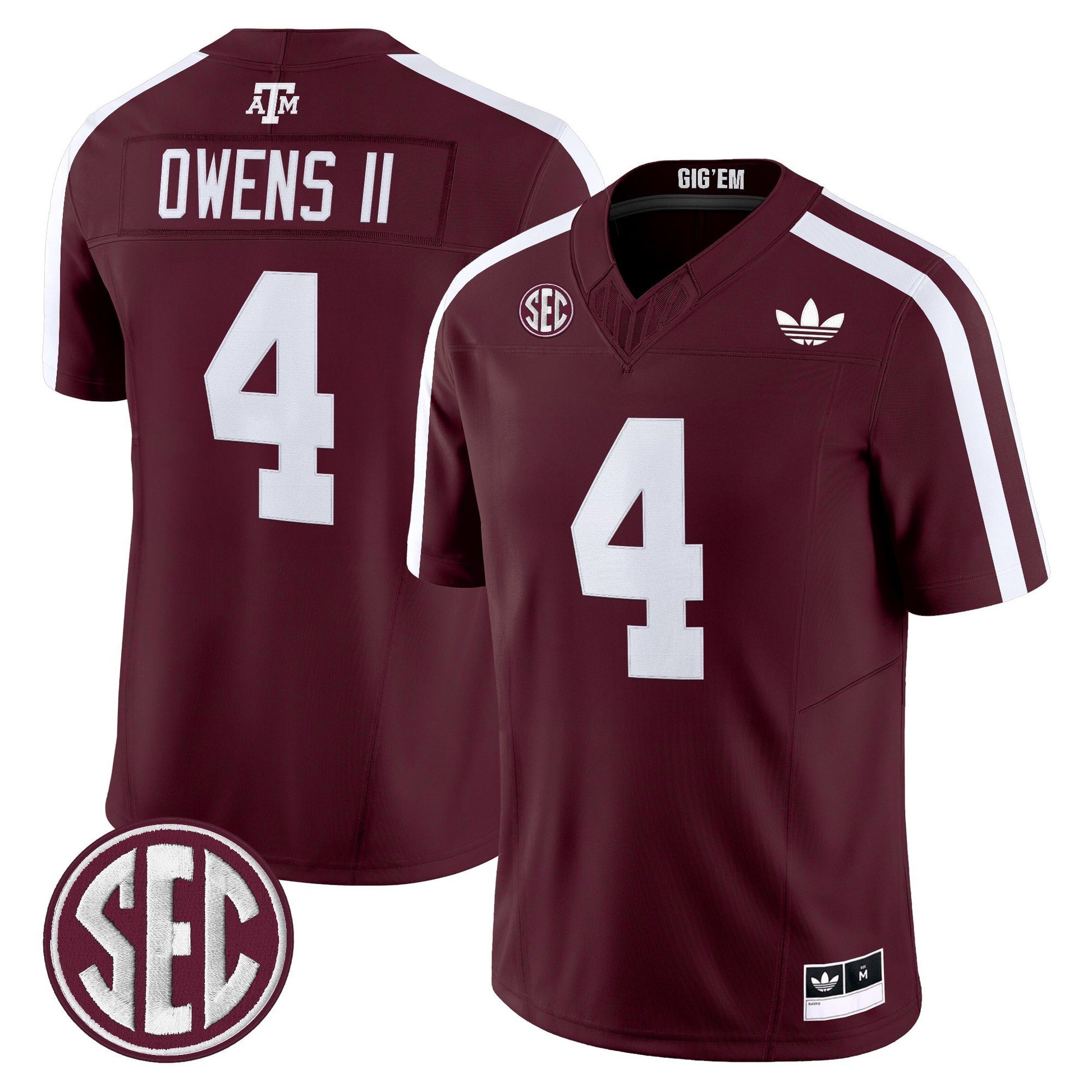 Men's Texas A&M Aggies 2025 Vapor Limited Jersey V2 - All Stitched