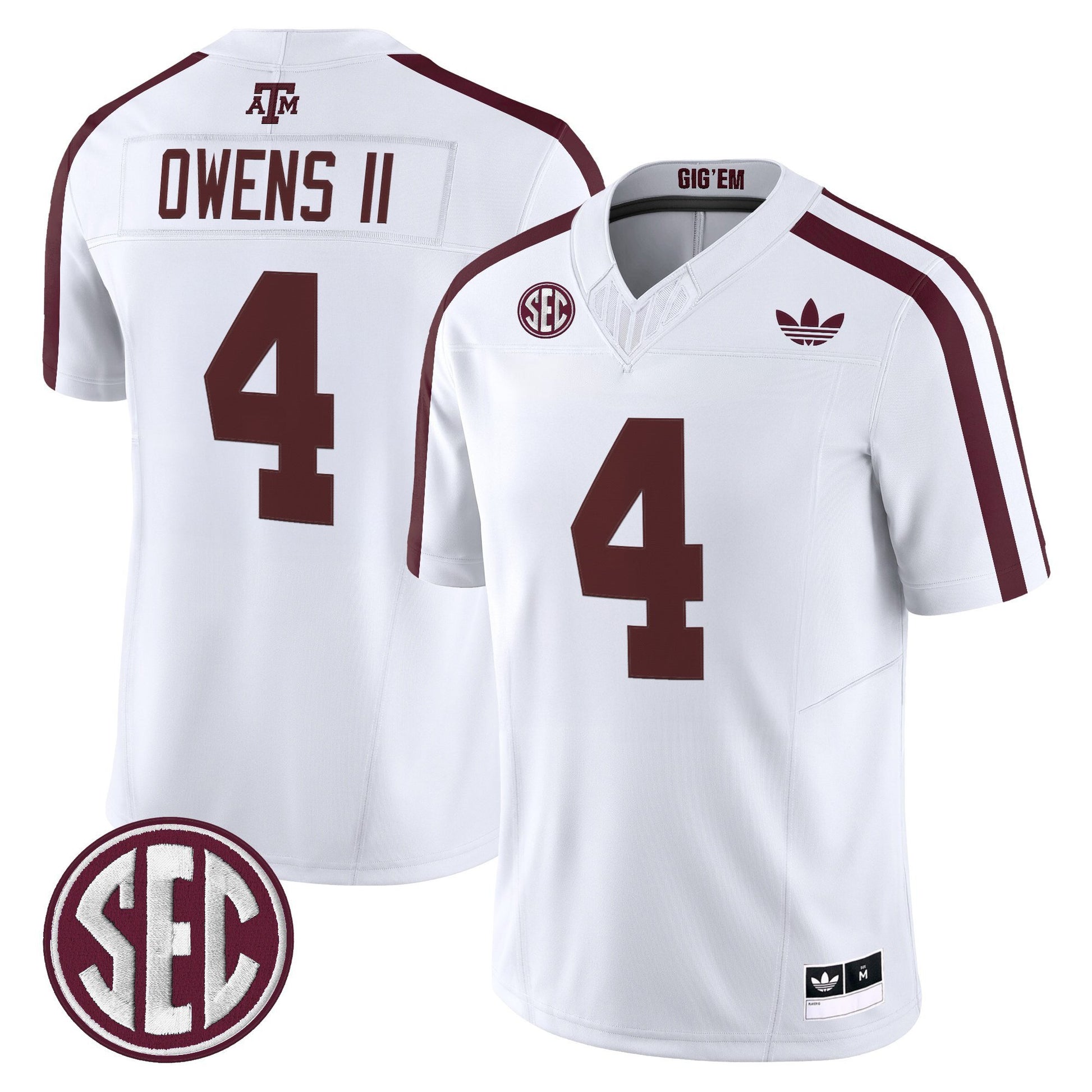 Men's Texas A&M Aggies 2025 Vapor Limited Jersey V2 - All Stitched