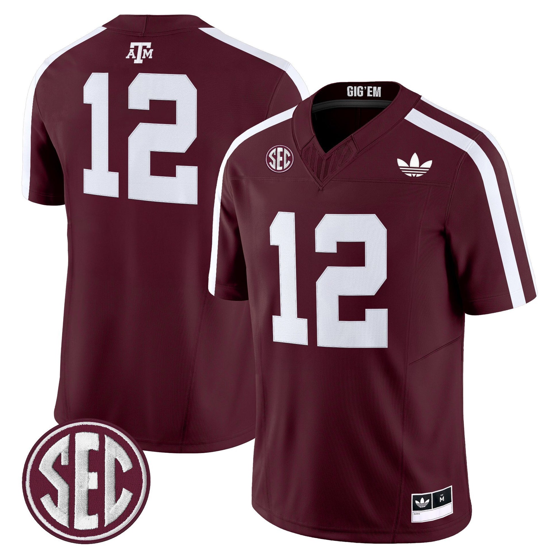 Men's Texas A&M Aggies 2025 Vapor Limited Jersey V2 - All Stitched