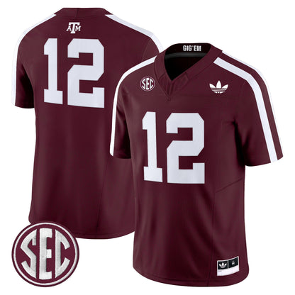 Men's Texas A&M Aggies 2025 Vapor Limited Jersey V2 - All Stitched