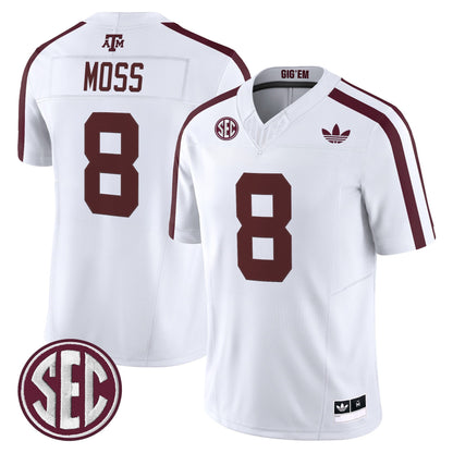 Men's Texas A&M Aggies 2025 Vapor Limited Jersey V2 - All Stitched