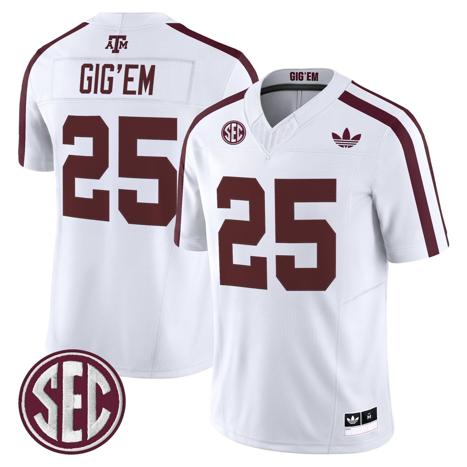 Men's Texas A&M Aggies 2025 Vapor Limited Jersey V2 - All Stitched