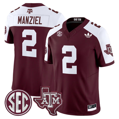 Men's Texas A&M Aggies 2025 Vapor Limited Jersey V2 - All Stitched