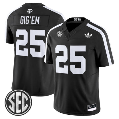 Men's Texas A&M Aggies 2025 Vapor Limited Jersey V2 - All Stitched