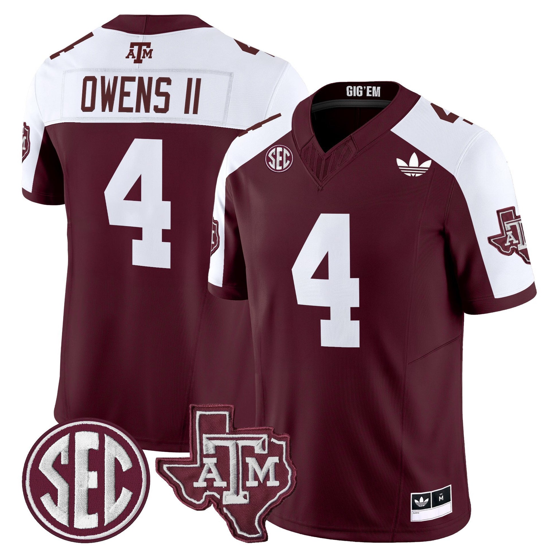Men's Texas A&M Aggies 2025 Vapor Limited Jersey V2 - All Stitched