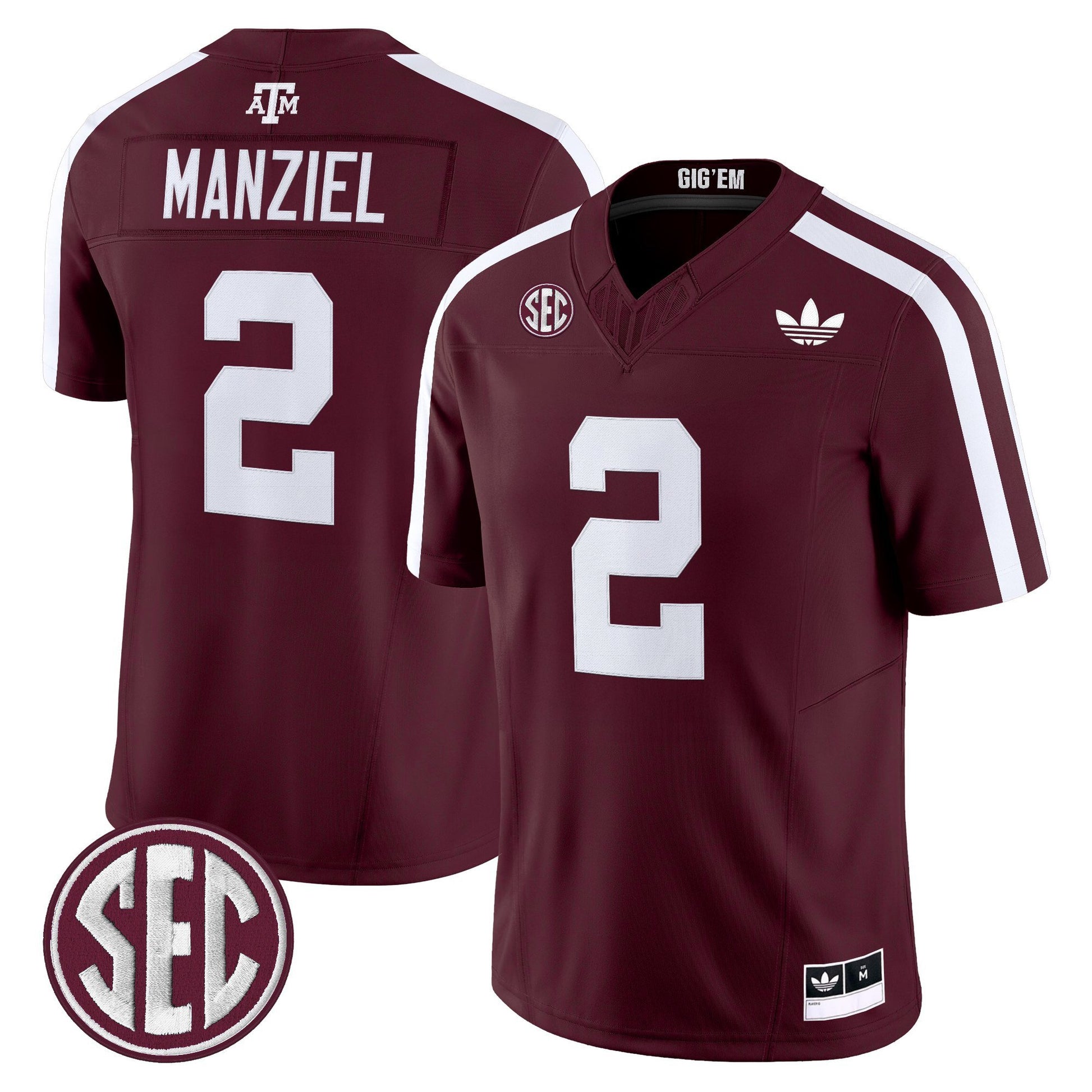 Men's Texas A&M Aggies 2025 Vapor Limited Jersey V2 - All Stitched