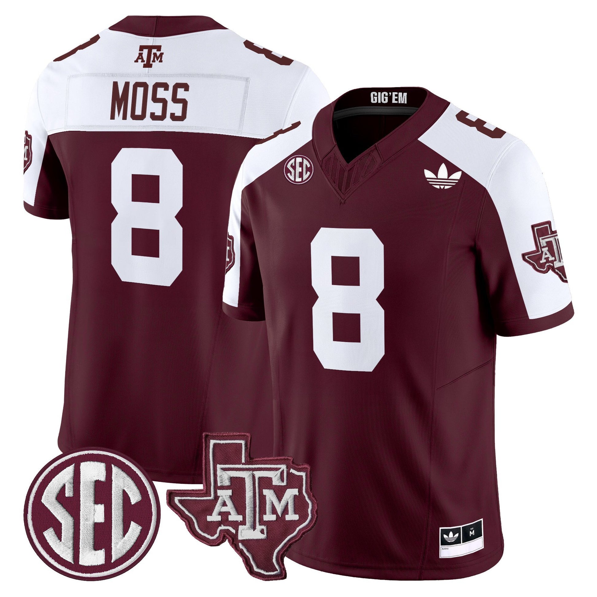 Men's Texas A&M Aggies 2025 Vapor Limited Jersey V2 - All Stitched