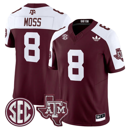 Men's Texas A&M Aggies 2025 Vapor Limited Jersey V2 - All Stitched